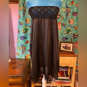 Elegant Black Slip Skirt